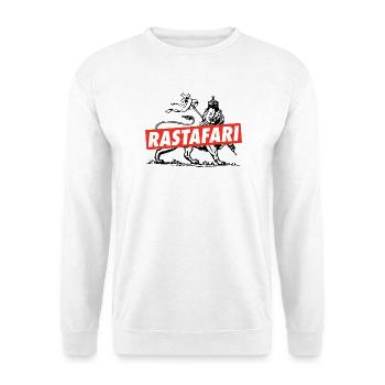 Lion of Judah - Rastafari - Unisex Pullover - Weiß - Vorne