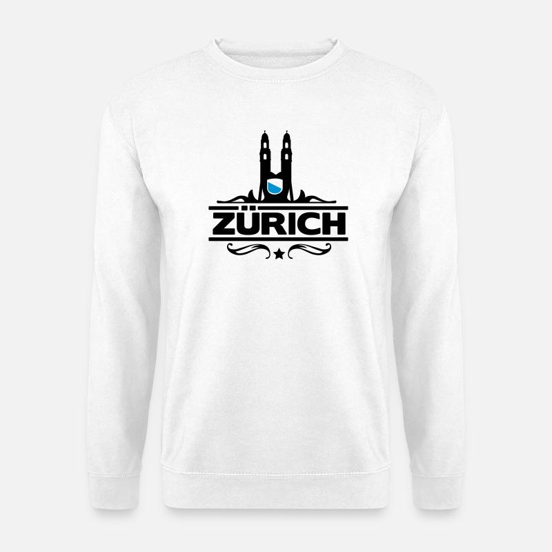 Zürich - Zürcher - Zurich - Unisex Pullover - Weiß