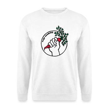 Vegan - Unisex Pullover - Weiß - Vorne