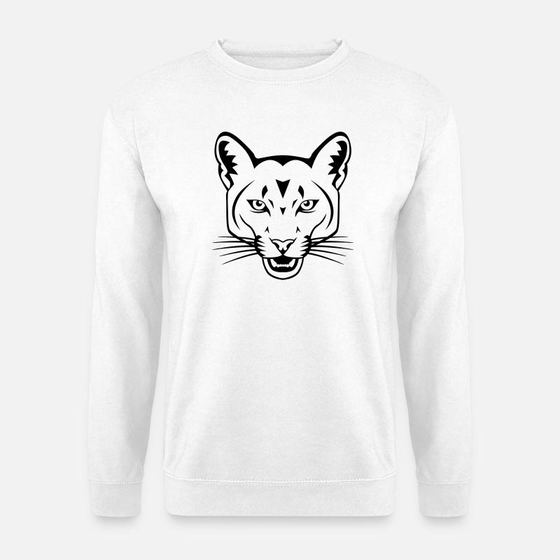 Raubkatze - Unisex Pullover - Weiß