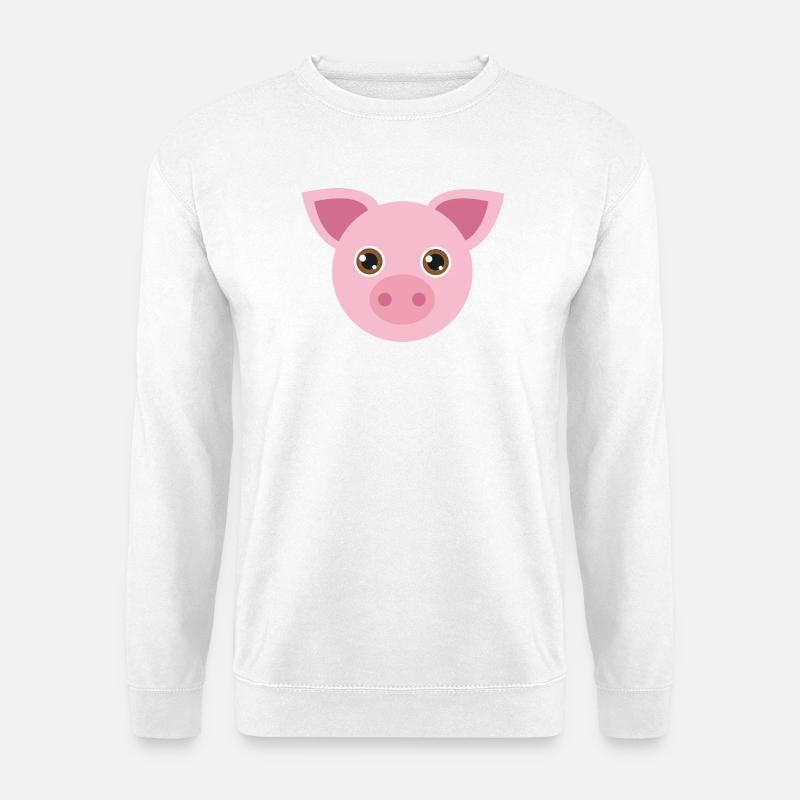 Schweinchen - Unisex Pullover - Weiß