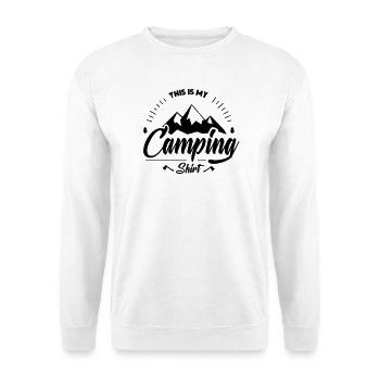 C'est ma chemise de camping - Sweat-shirt Unisexe - blanc - Devant