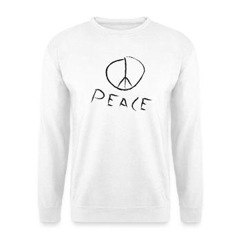 paix sortie-shirt - Sweat-shirt Unisexe - blanc - Devant
