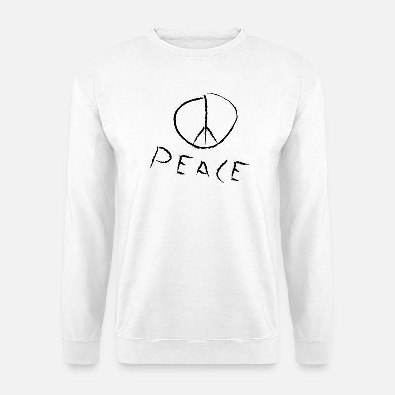 peace exit-shirt - Unisex Sweatshirt - white