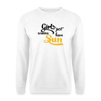 Sonne - Unisex Pullover - Weiß - Vorne