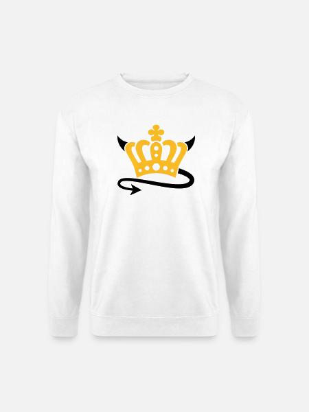 Teufel Krone - Unisex Pullover - Weiß