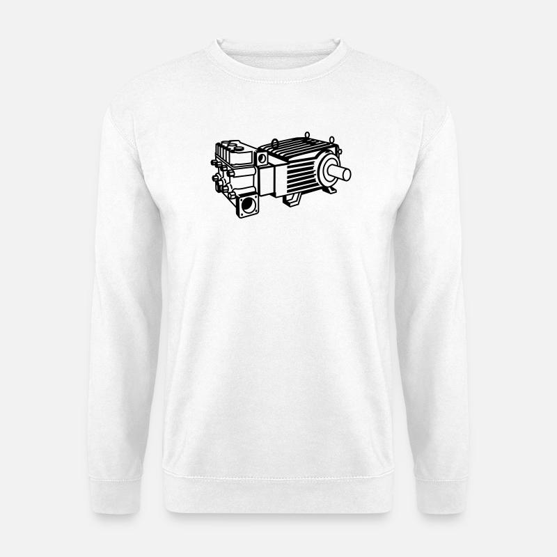 Plungerpumpe - Unisex Pullover - Weiß