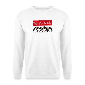 Pinguin Familie - Wir sind Familie - Unisex Pullover - Weiß - Vorne