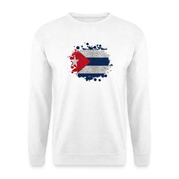Cuba Blobs / Gift Havana Flag Caribbean - Unisex Sweatshirt - white - Front