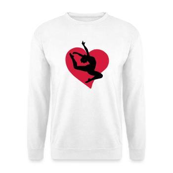 Dance heart - Unisex Sweatshirt - white - Front