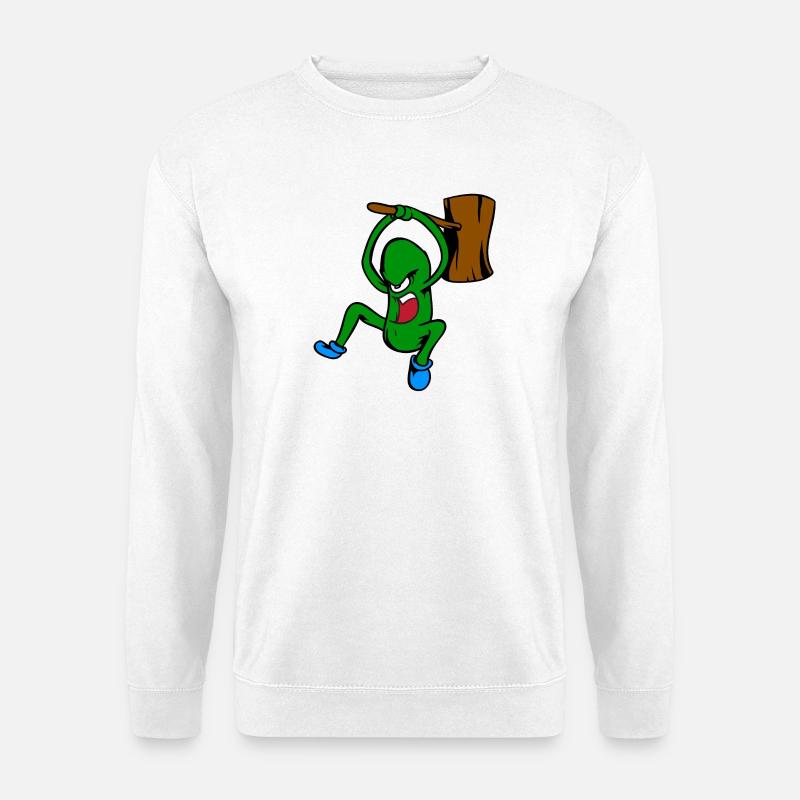 Wütende Gurke - Unisex Pullover - Weiß
