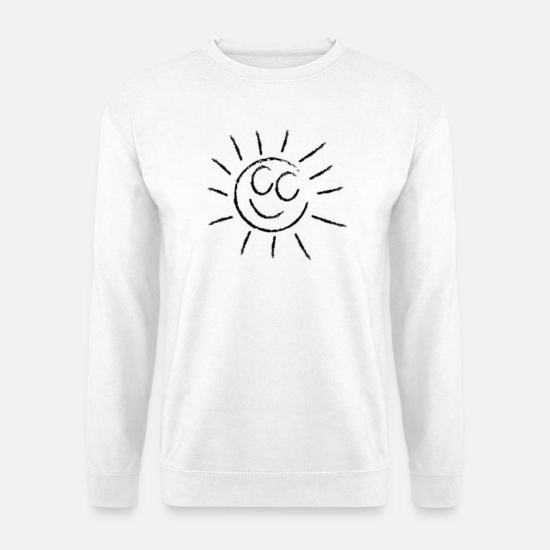 Sonne - Unisex Pullover - Weiß