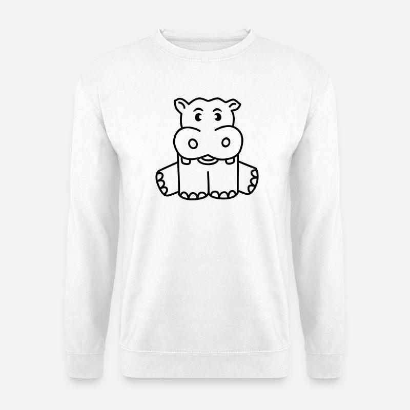 Hippo - Unisex Sweatshirt - white