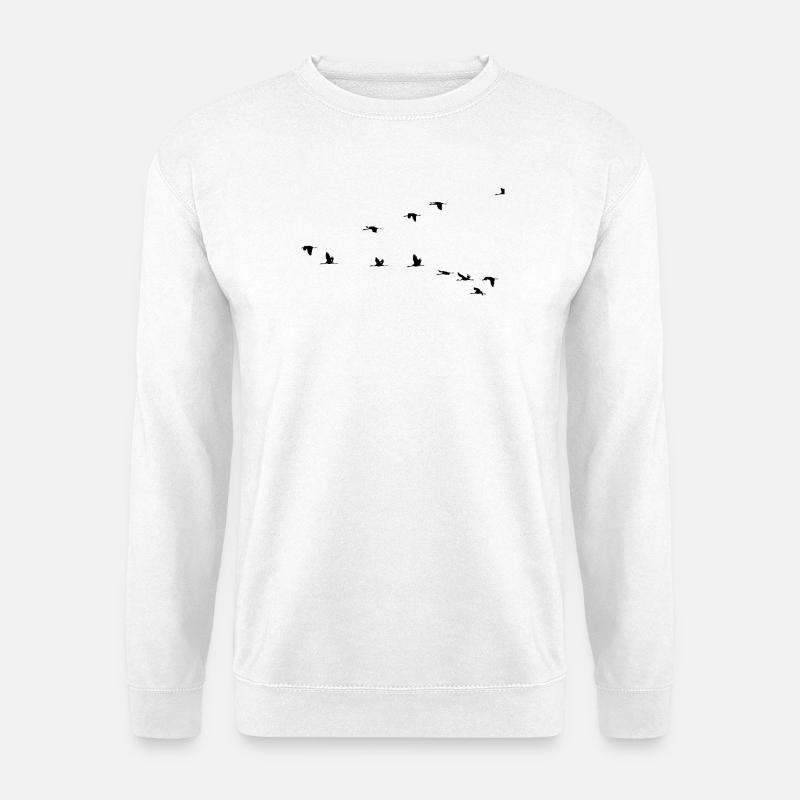 Vögel - Sweat-shirt Unisexe - blanc