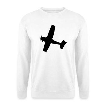 Avion - Sweat-shirt Unisexe - blanc - Devant