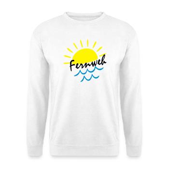 Sunrise Ocean – Sonne & Wellen Icon - Unisex Pullover - Weiß - Vorne