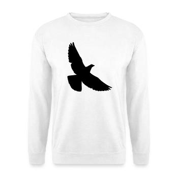 Taube - Unisex Pullover - Weiß - Vorne