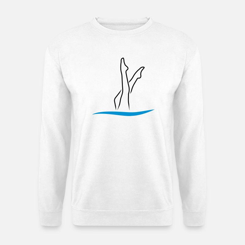 Nage synchrone - Sweat-shirt Unisexe - blanc