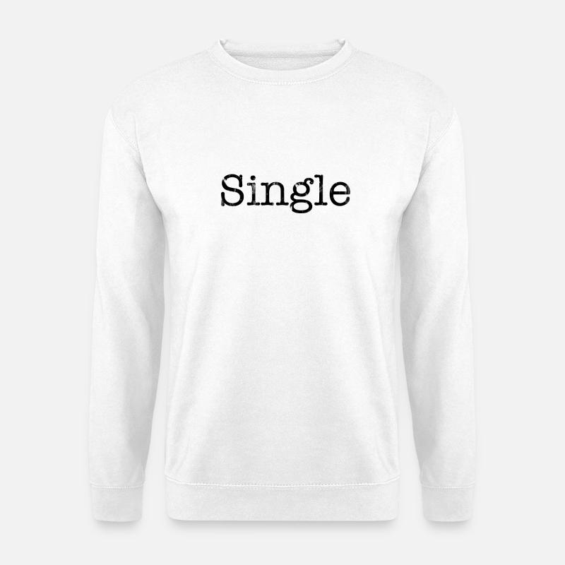 single - Unisex Sweatshirt - white