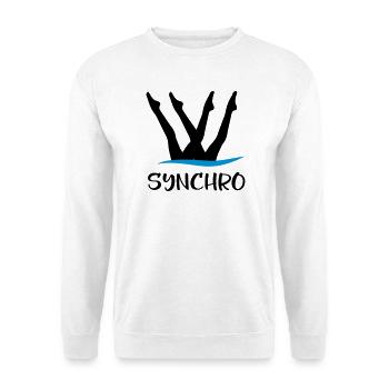 Nage synchrone - Sweat-shirt Unisexe - blanc - Devant
