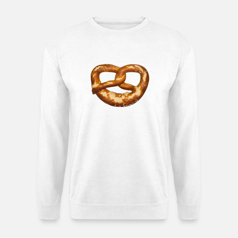 Knot Pretzel Pattern - Unisex Sweatshirt - white