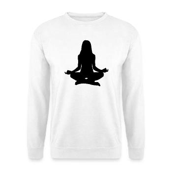 Meditieren - Unisex Pullover - Weiß - Vorne