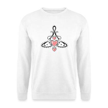 Keltisches Symbol, Mutter mit drei Kindern. - Unisex Pullover - Weiß - Vorne