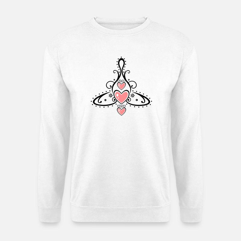 Keltisches Symbol, Mutter mit drei Kindern. - Unisex Pullover - Weiß