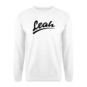 leah | Leah - Unisex Sweatshirt - white - Front