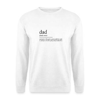 Vater - Unisex Pullover - Weiß - Vorne