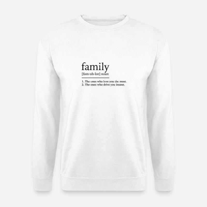Familie - Unisex Pullover - Weiß