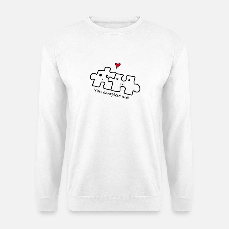 Liebe Beziehung Pärchen - Unisex Pullover - Weiß