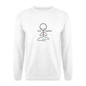 meditation - Unisex Sweatshirt - white - Front