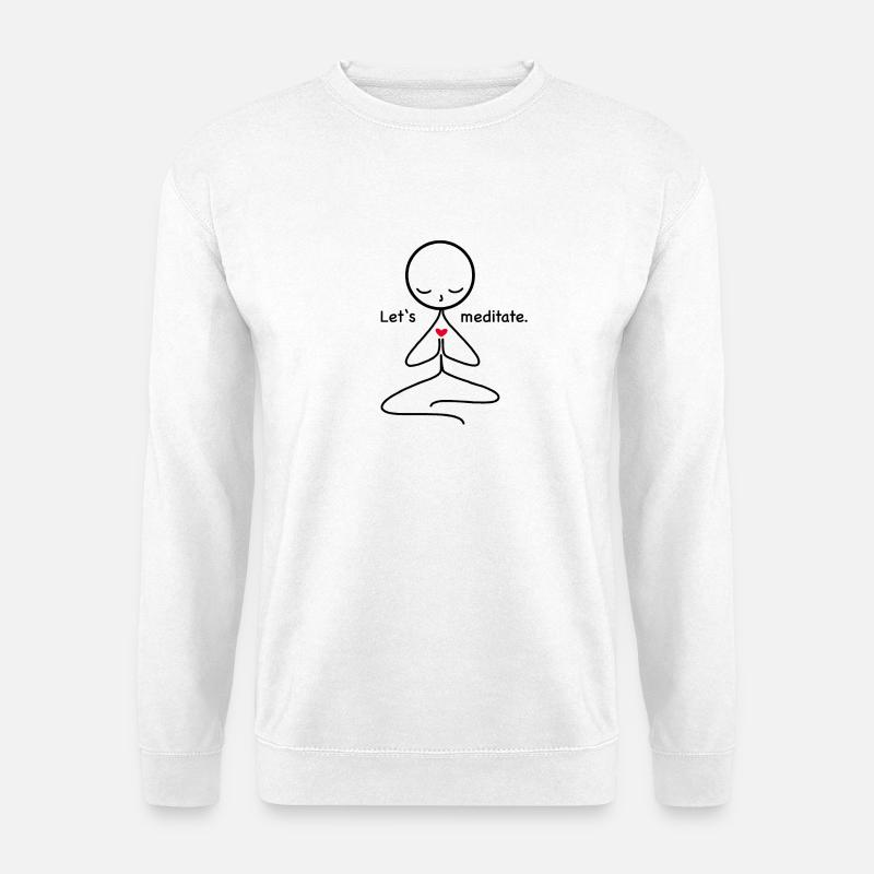 Meditation - Unisex Pullover - Weiß