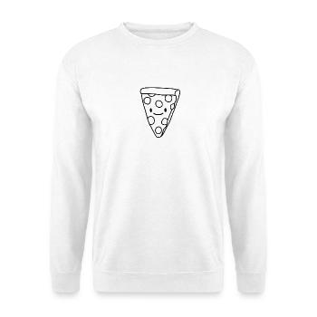 pizza - Unisex Sweatshirt - white - Front
