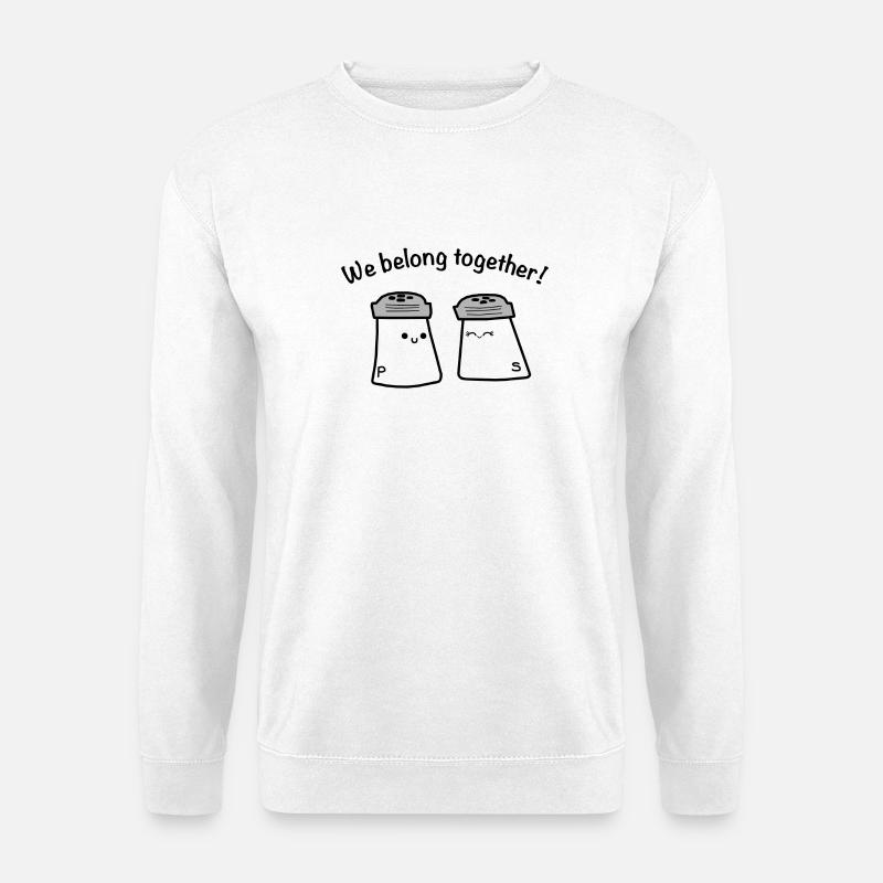 Liebe Beziehung Salz Pfeffer - Unisex Pullover - Weiß