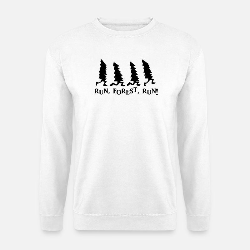 Run Forest Run - Unisex Sweatshirt - white