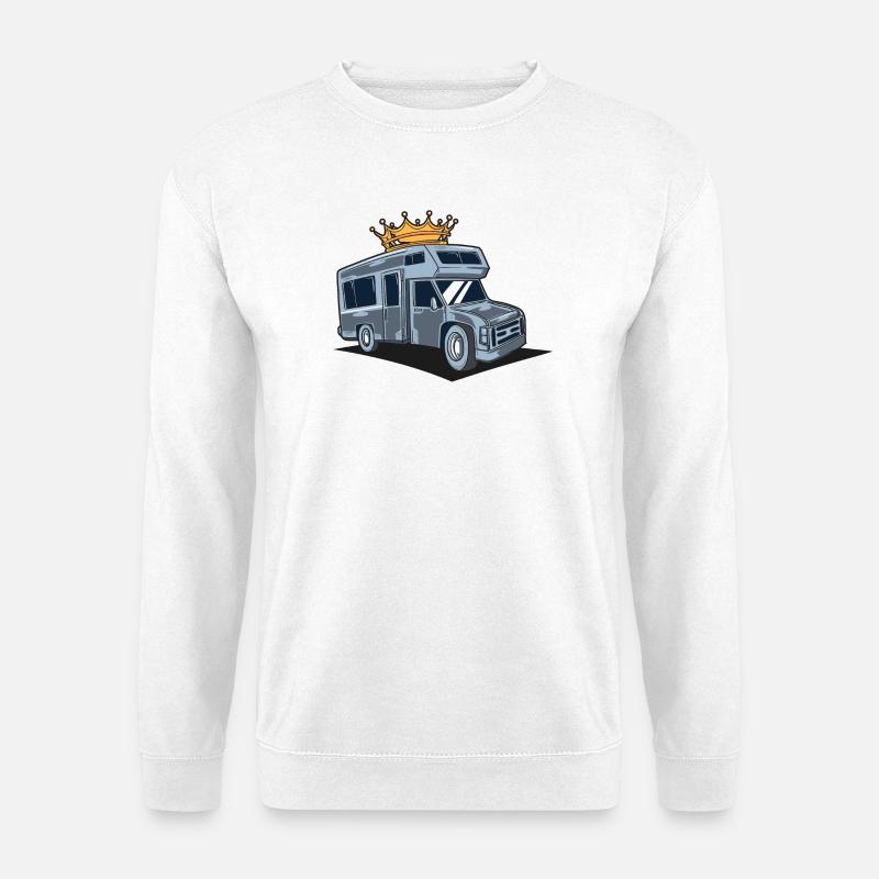 Anhänger - Wohnmobil - Wohnwagen Freizeitfahrzeug - Wohnmobil - Unisex Pullover - Weiß