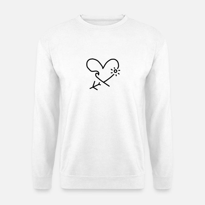 Liebe Herz Reisen - Unisex Pullover - Weiß