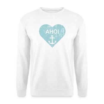 Maritime heart - Unisex Sweatshirt - white - Front