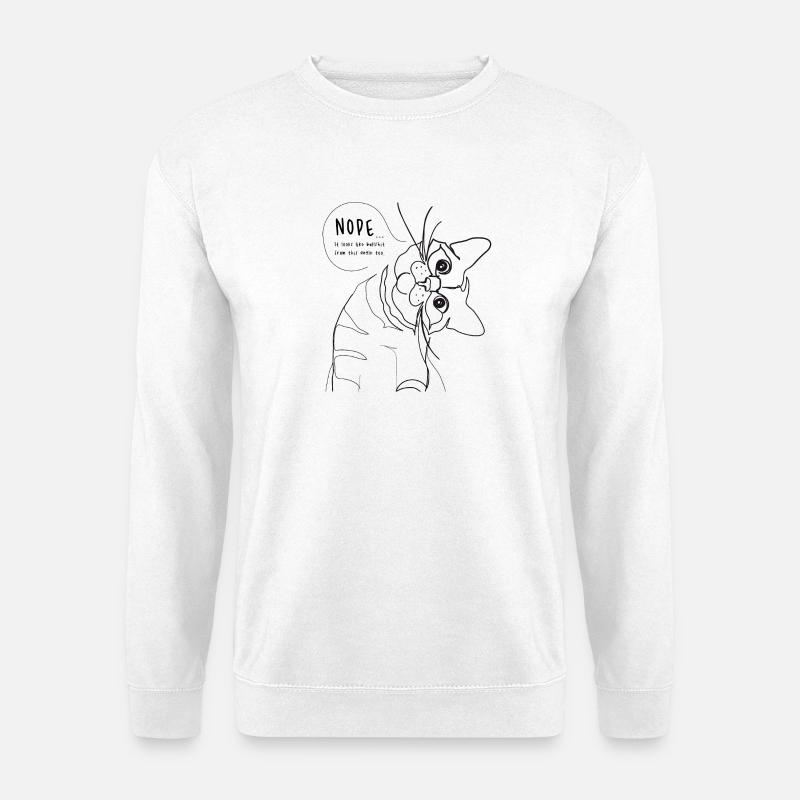 Bullshit Katzen Meme - Unisex Pullover - Weiß