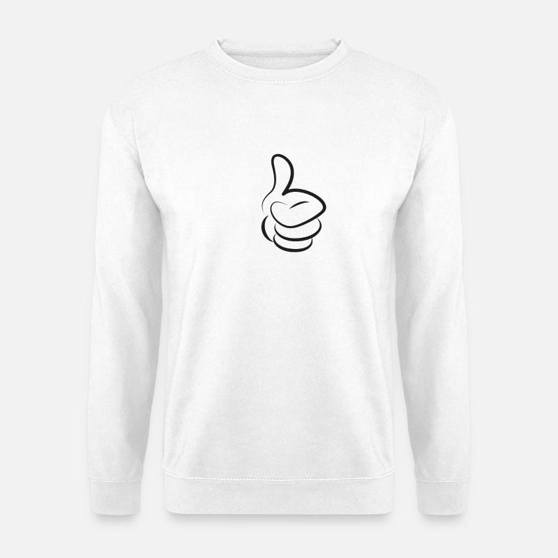 Thumbs up! - Unisex Sweatshirt - white