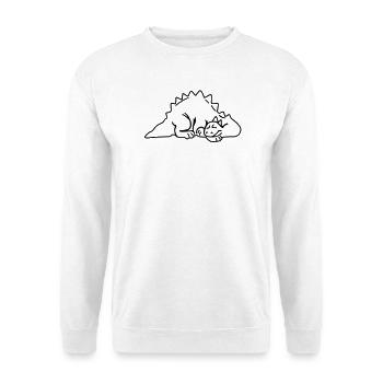 Dinosaurier - Unisex Sweatshirt - white - Front