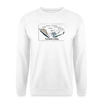 Vallée de Yosemite - Sweat-shirt Unisexe - blanc - Devant