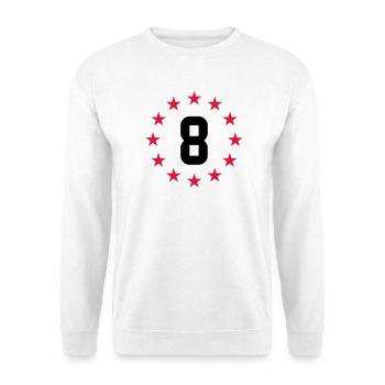 Achten Geburtstag - Unisex Pullover - Weiß - Vorne