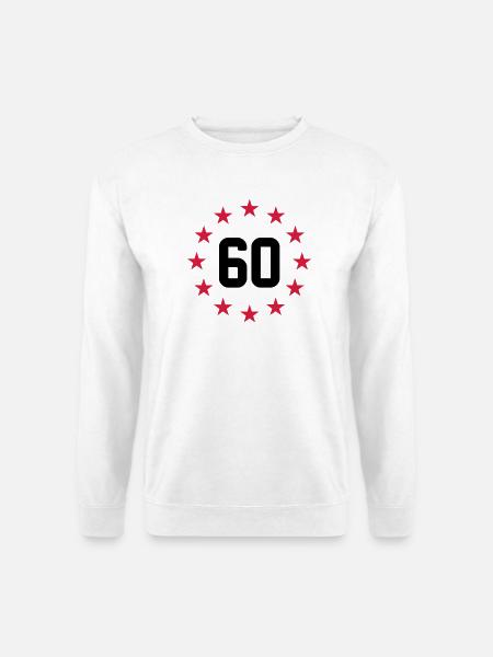 60 ans - Sweat-shirt Unisexe - blanc