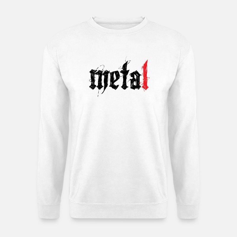 Metal ! - Unisex Pullover - Weiß