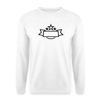 sterne banner - Unisex Pullover - Weiß - Vorne