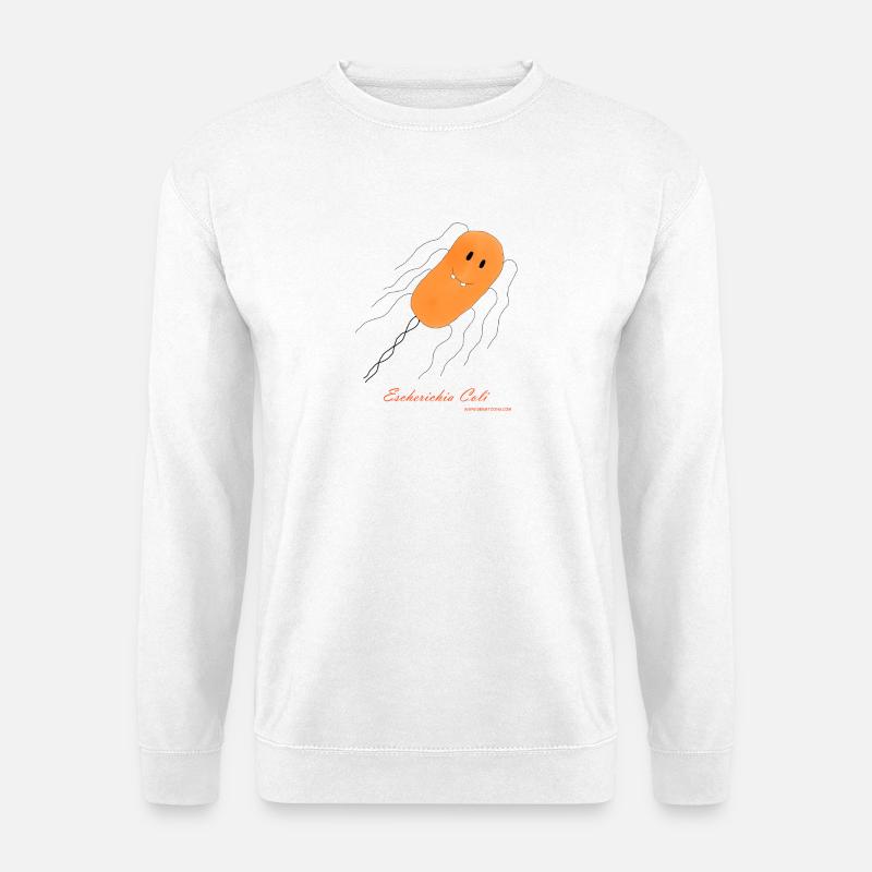 E. Coli / Escherichia Coli - Bakterie - Unisex Pullover - Weiß