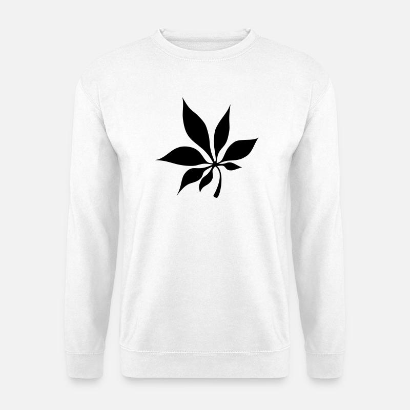 Blatt - Unisex Pullover - Weiß